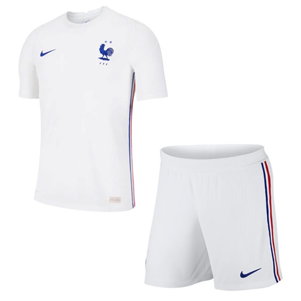 Camiseta Francia 2ª Kit Niños 2020 Blanco